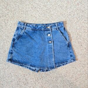 Women's Zara Denim Wrap Skort size small